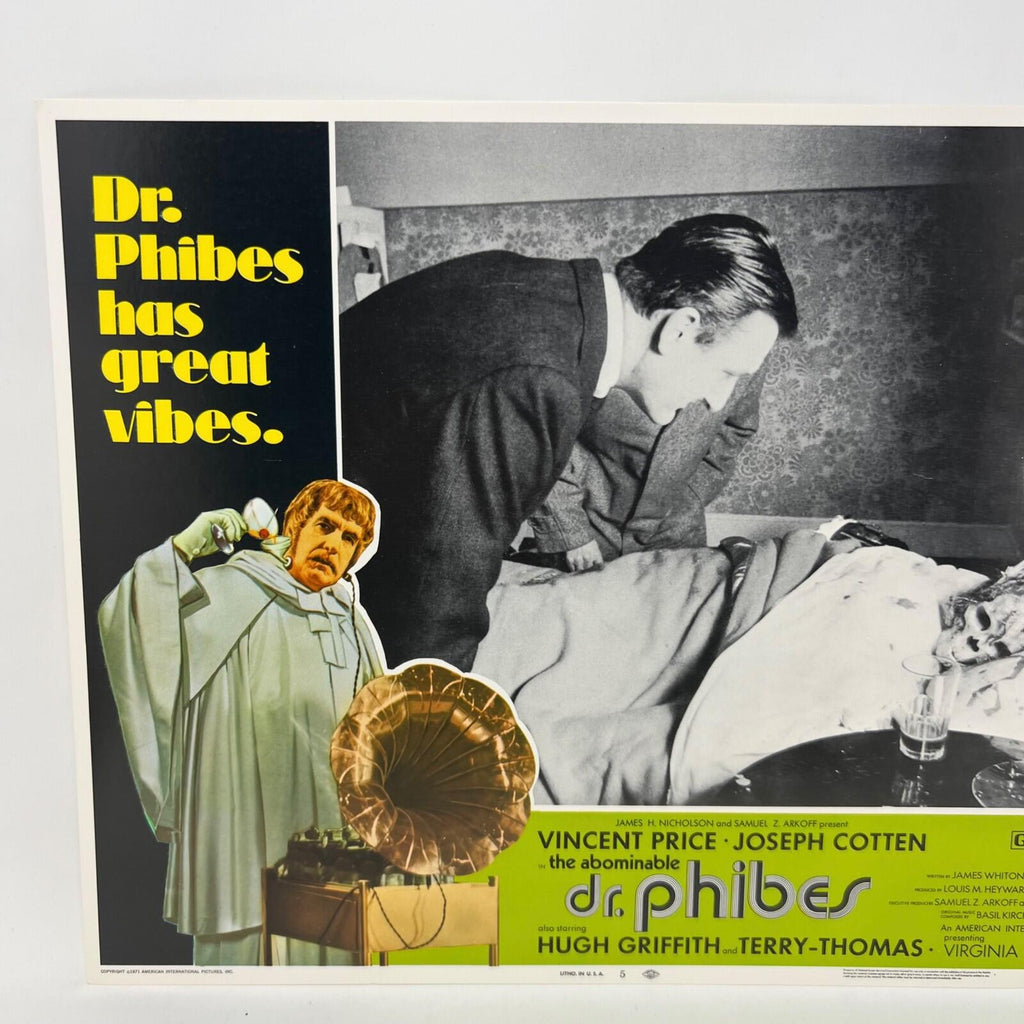 1971 Dr. Phibes has Great Vibes Collectible Movie Lobby Card No.5