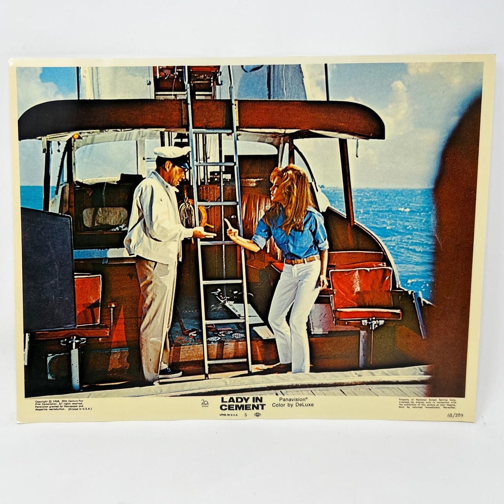 1968 Lady In Cement Collectible movie Lobby Card No. 1- 8