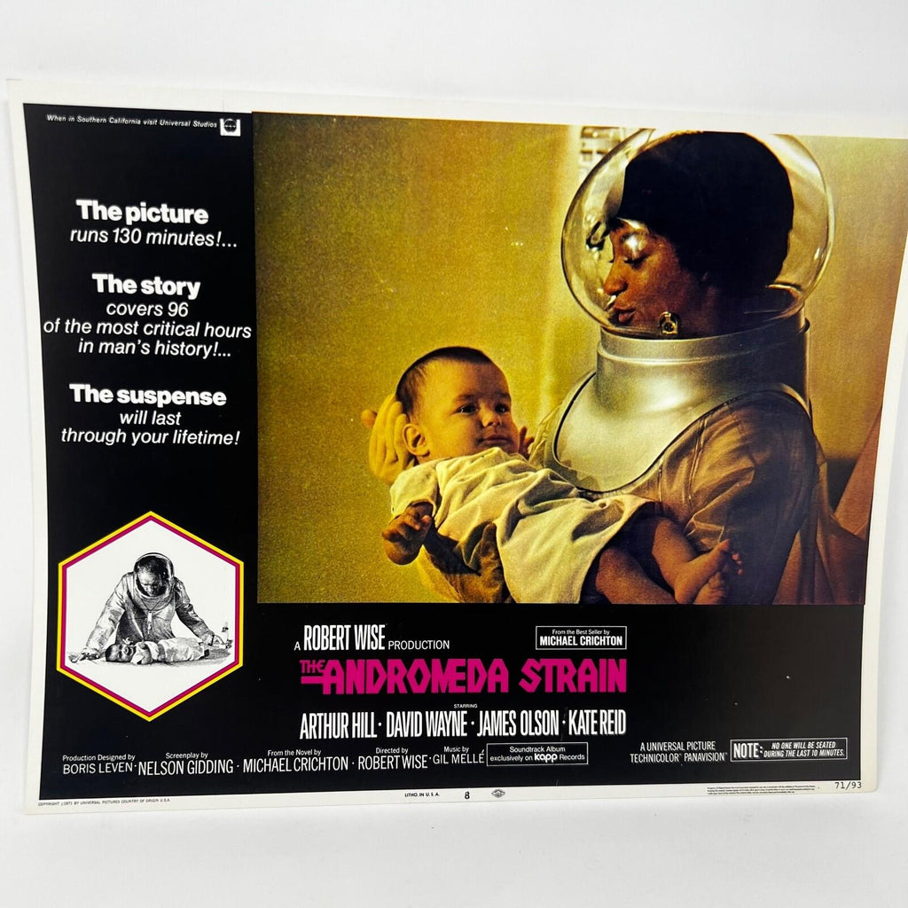 1971 The Andromeda Strain Collectible movie Lobby Card No. 8