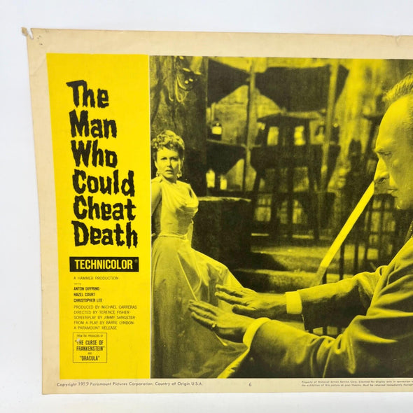 1959 The Man Who Could Cheat Death Collectible Movie Lobby Card No.6