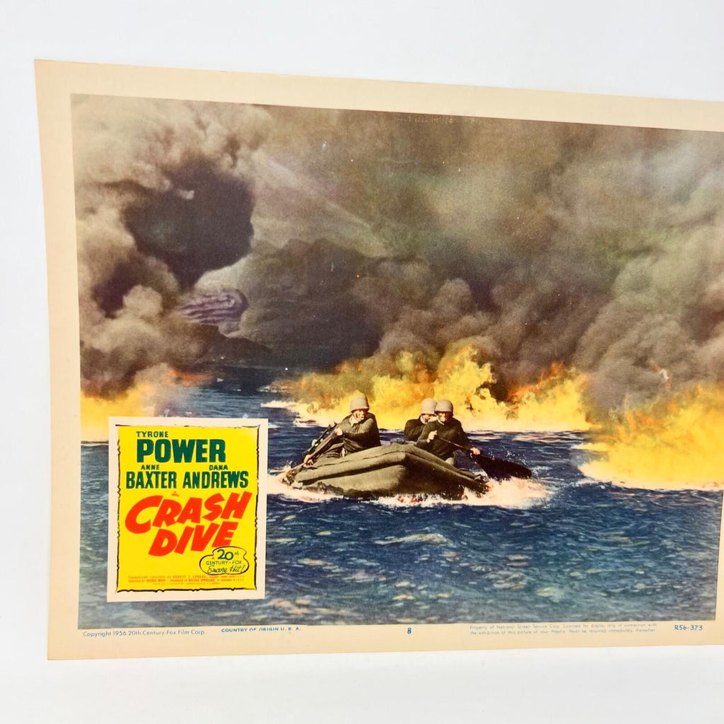 1956 Crash Dive Movie Lobby Card Poster No.8