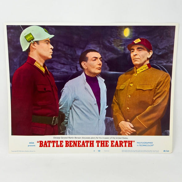 1968 Battle Beneath The Earth Sci-Fi movie Lobby Card No.8 MGM