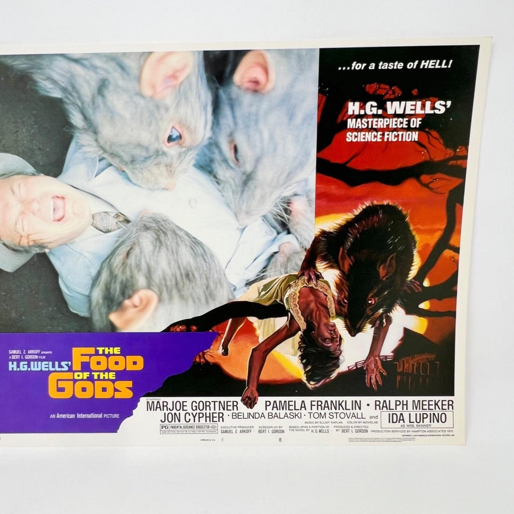 1976 The Food Of The Gods Vintage Lobby Card Movie Poster No.8
