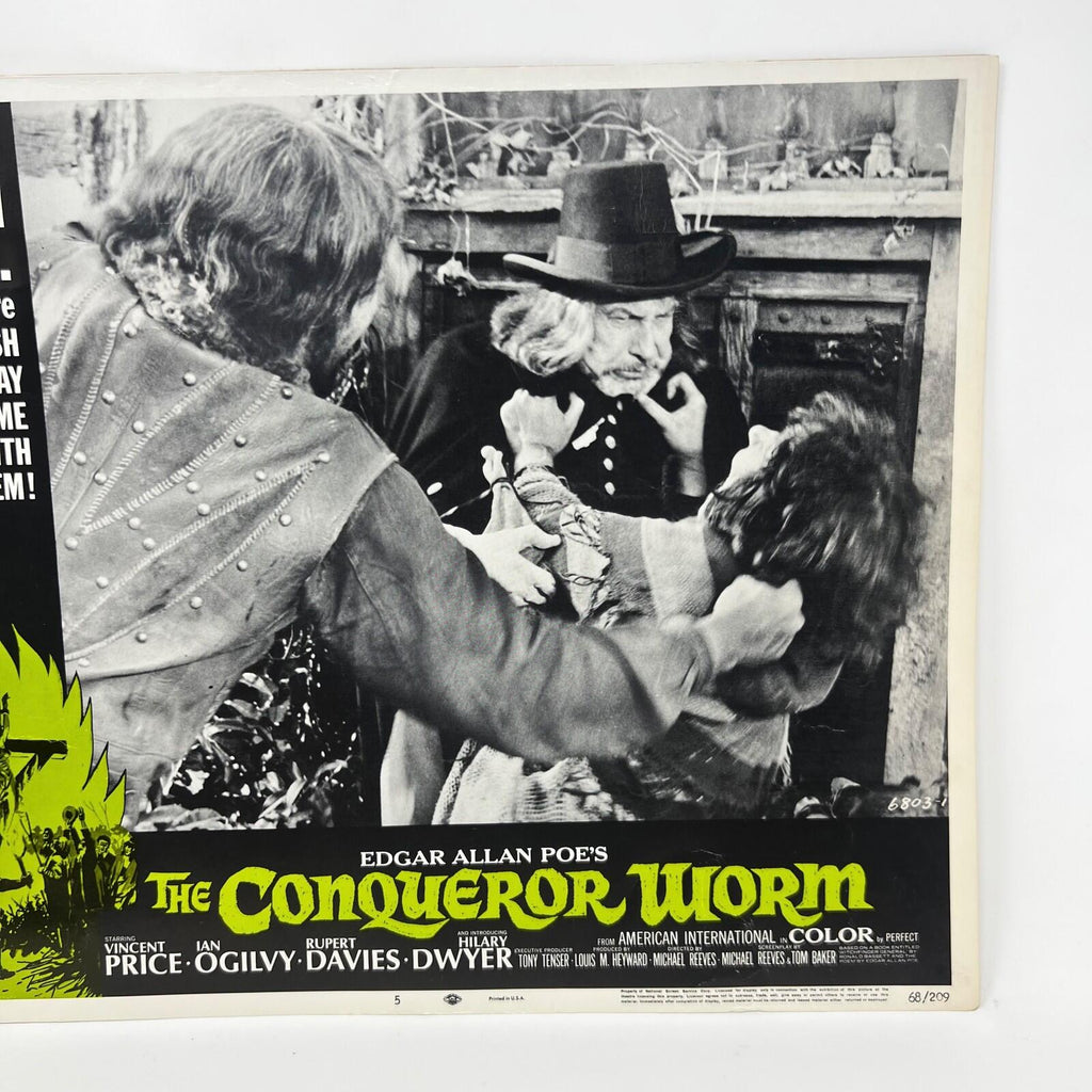 1968 The Conqueror Worm Collectible movie Lobby Card No.5