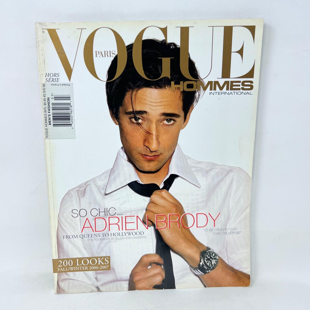 Vogue Magazine Hors Serie Paris Hommes International Fall/Winter 2006 2007