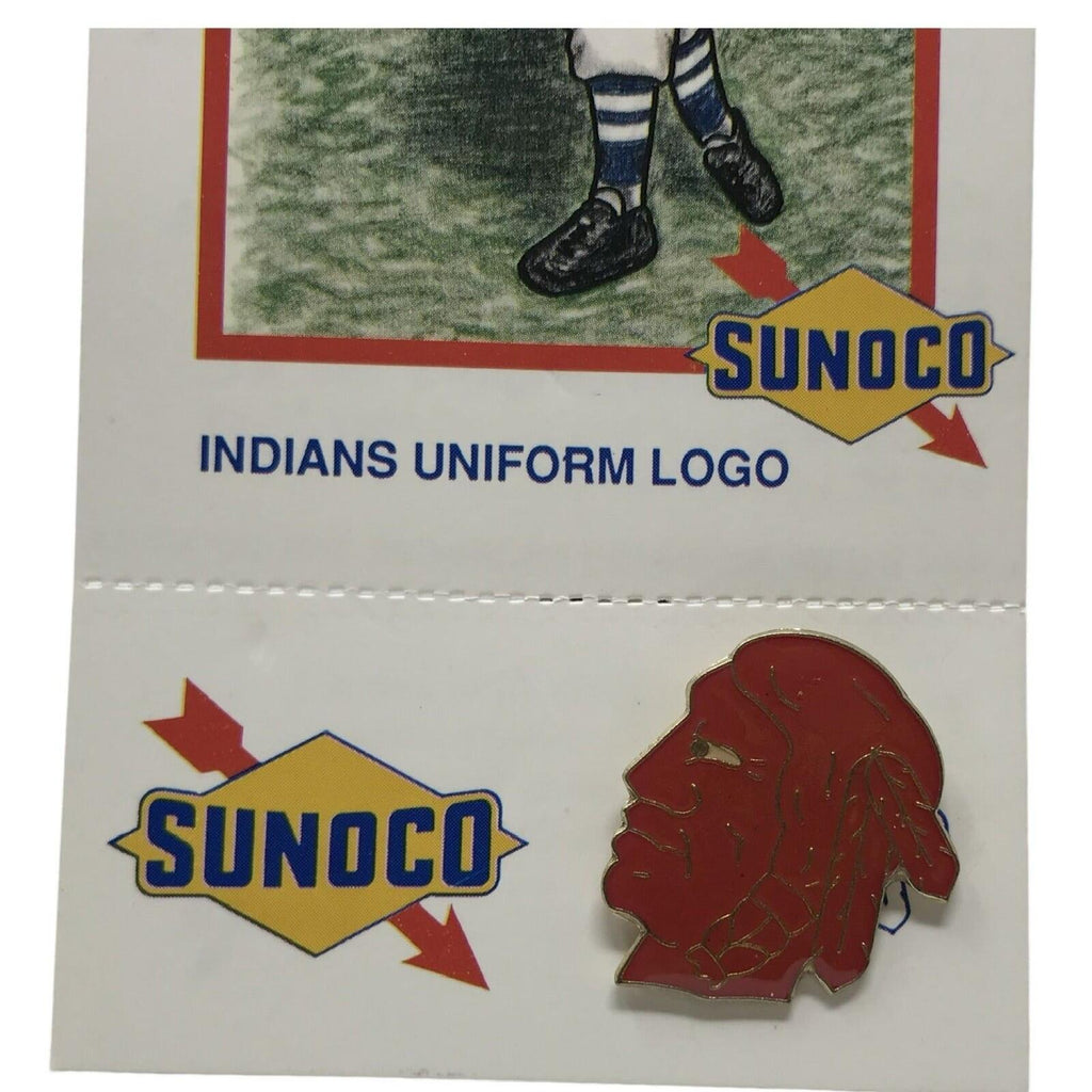 1920's Vintage Sunoco Cleveland Indians The Tribe Indians Logo Enamel Pin