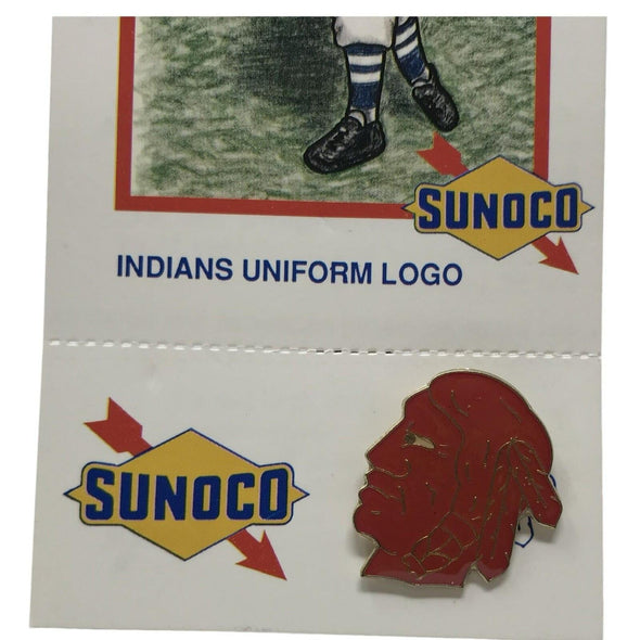 1920's Vintage Sunoco Cleveland Indians The Tribe Indians Logo Enamel Pin