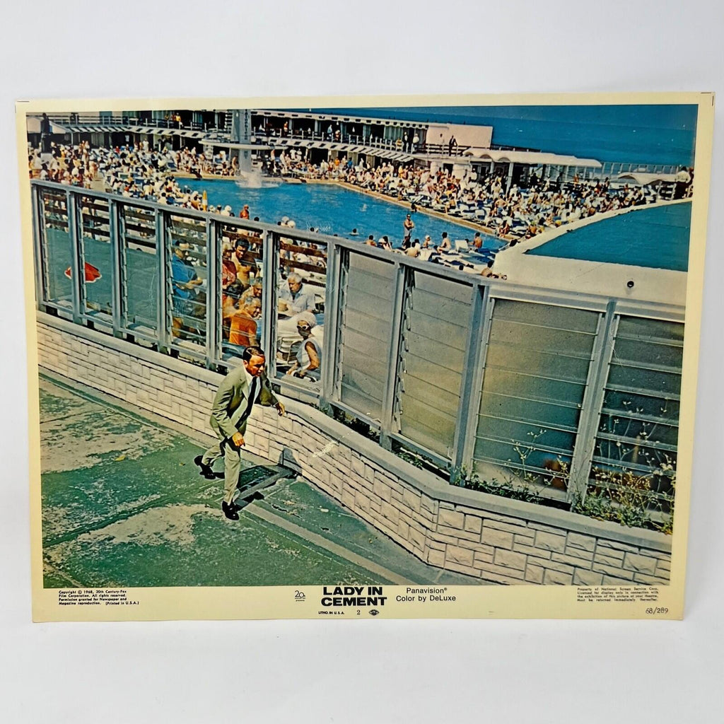 1968 Lady In Cement Collectible movie Lobby Card No. 1- 8