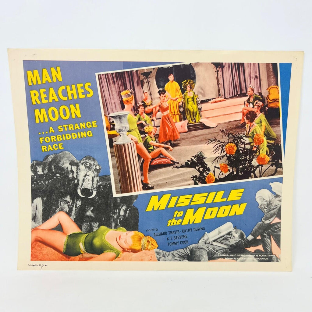 1958 Missile to the Moon Man Reaches te Moom Collectible Movie Lobby Card (b)