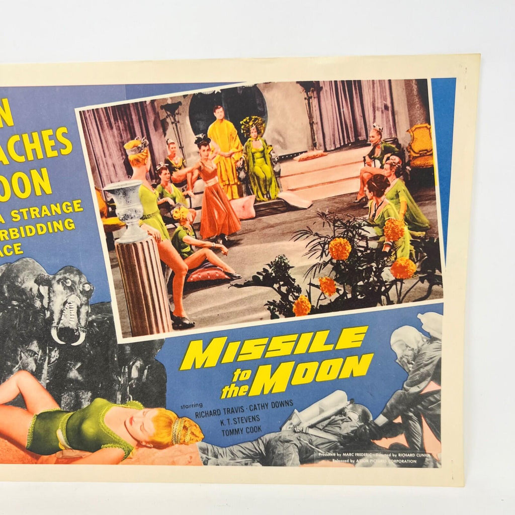 1958 Missile to the Moon Man Reaches te Moom Collectible Movie Lobby Card (b)