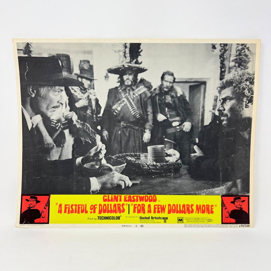 A Fistful Of Dollars For A Few Dollars More Lobby Card Movie Poster No.6