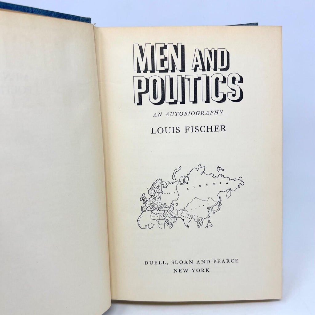 1941 Men and Politics an Autobiography Louis Fischer  Hardcover