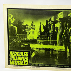 1964 Hercules in The Haunted Word Lobby Card Poster #6 Christopher Lee Reg Park