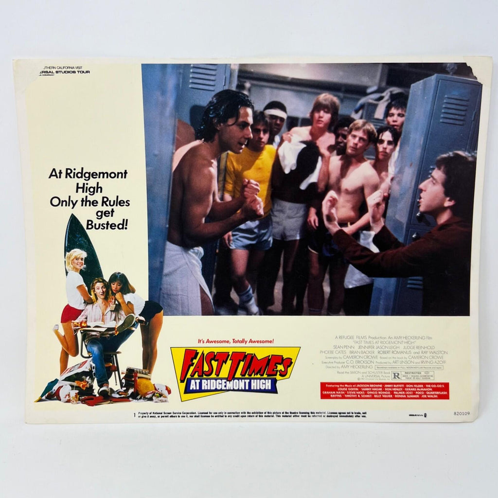 1982 Fast Times At Ridgemont High Collectible  Movie Lobby Card No.1
