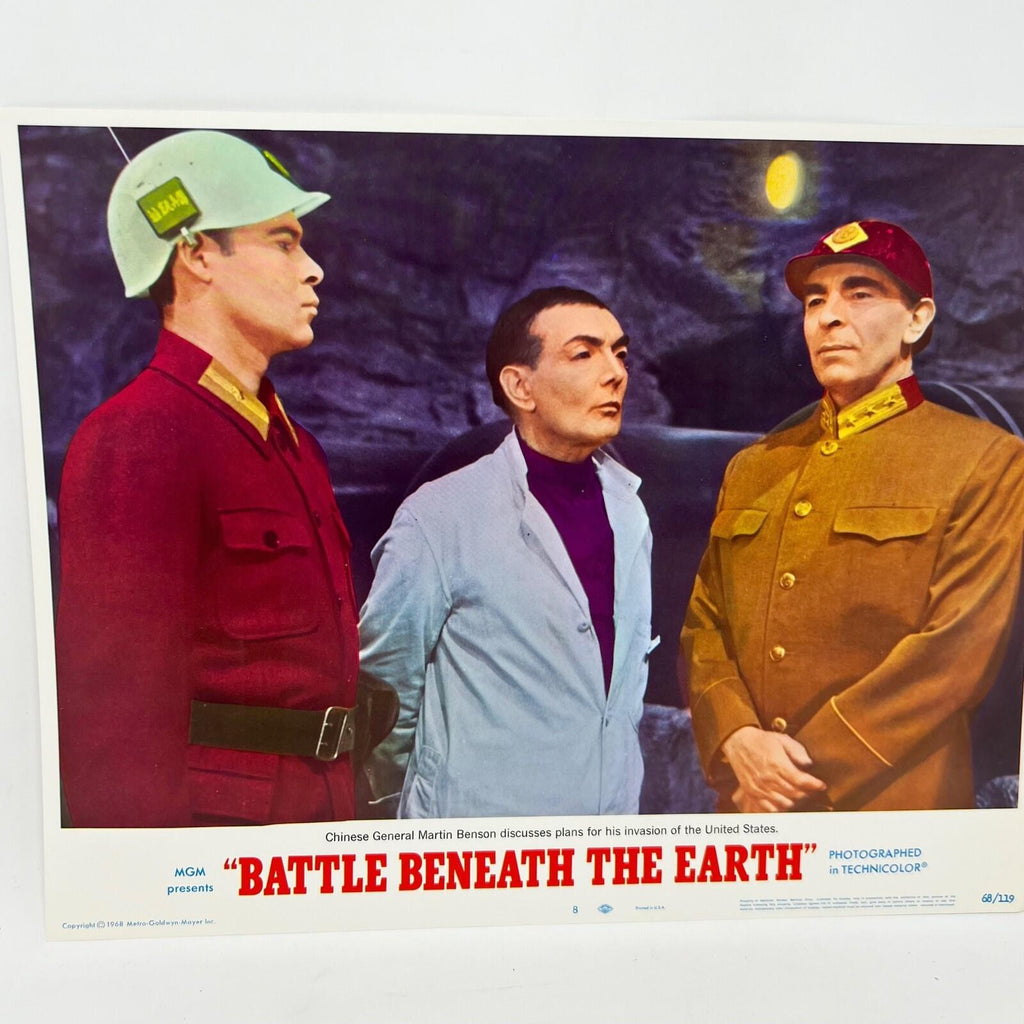 1968 Battle Beneath The Earth Sci-Fi movie Lobby Card No.8 MGM