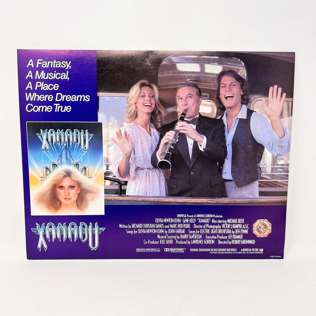 1980 Xanadu Original Movie Lobby Card Set 9 with Cover folder