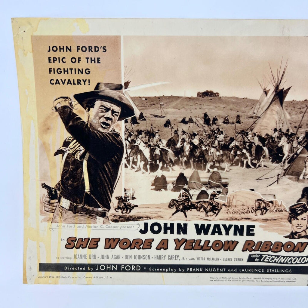1954 John Wayne She Wore a Yellow Ribbon Collectible Movie Lobby Card (c)