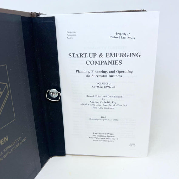 Start-Up & Emerging Companies #592 Planning Financin Operating the Successful