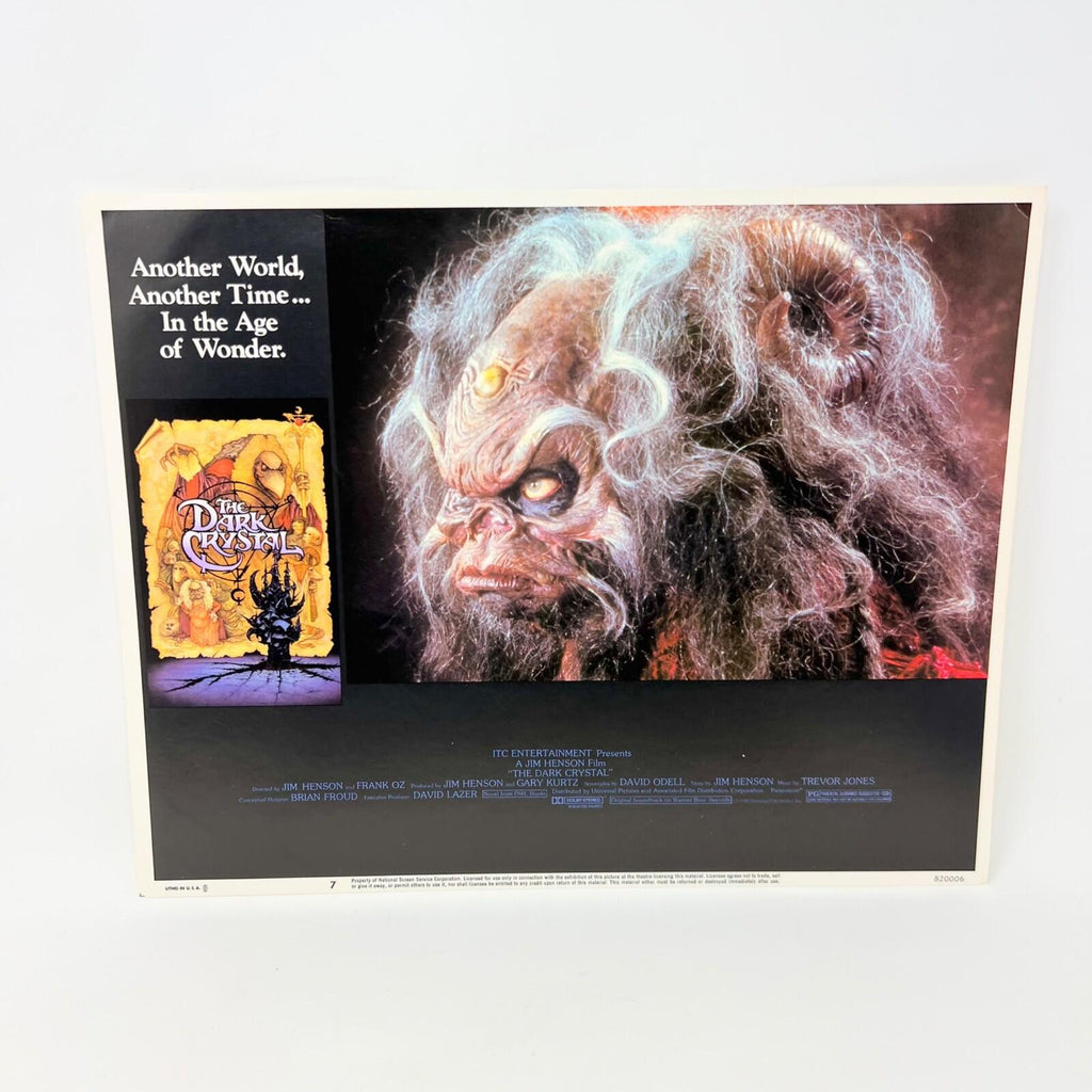 1982 The Dark Crystal Movie Sci-fi Lobby Card Poster No.7