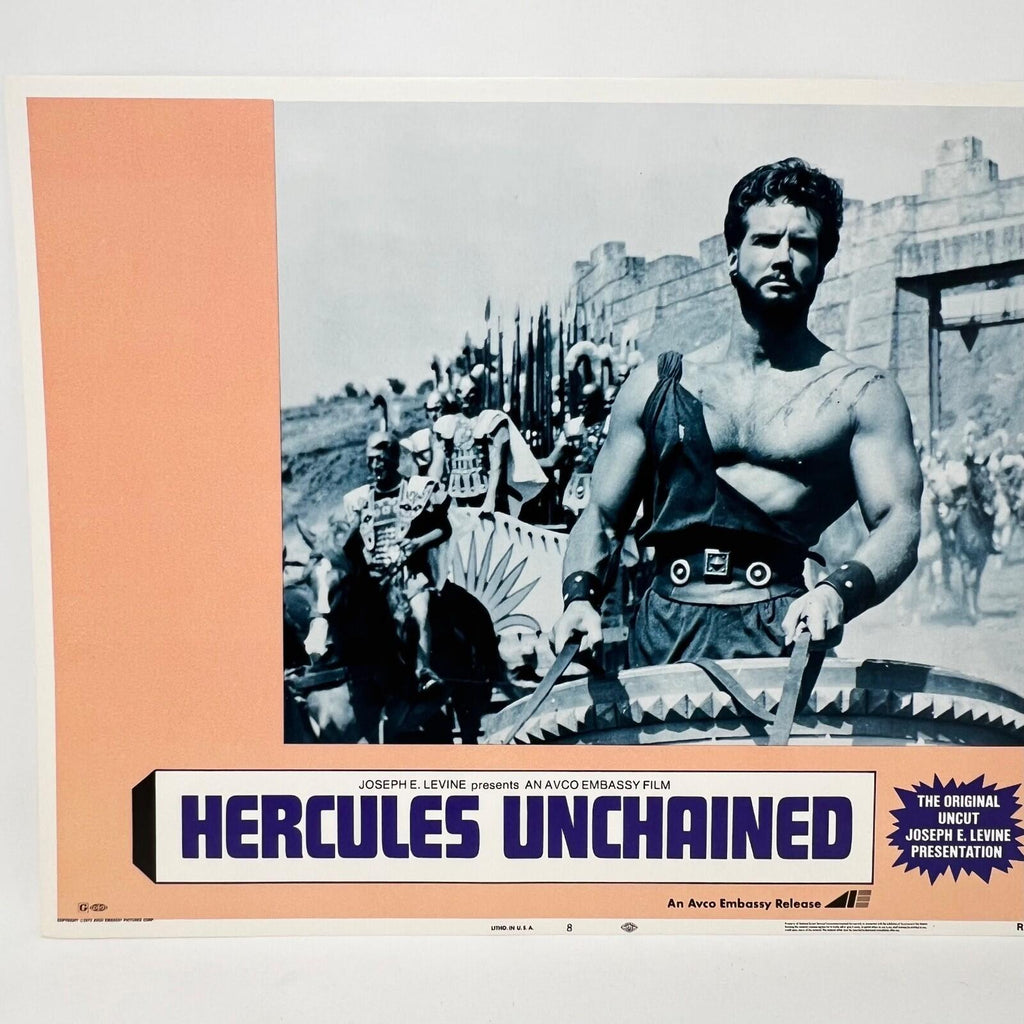 1973 Hercules The Original Uncut  Movie Lobby Card No.8 Joseph Levine