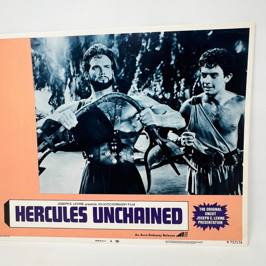 1973 Hercules The Original Uncut  Movie Lobby Card No.6 Joseph Levine