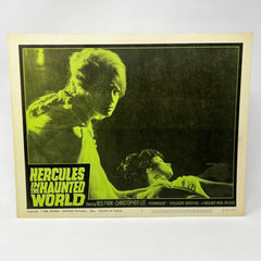 1964 Hercules in The Haunted Word Lobby Card Poster #8 Christopher Lee Reg Park