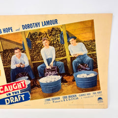 Caught In The Draft Vintage Movie Lobby Card (G) Bob Hope Dorothy Lamour
