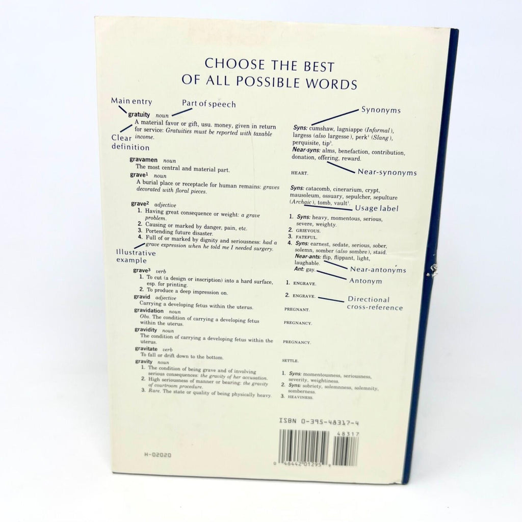 Roget'sII The New Thesaurus Hardcover