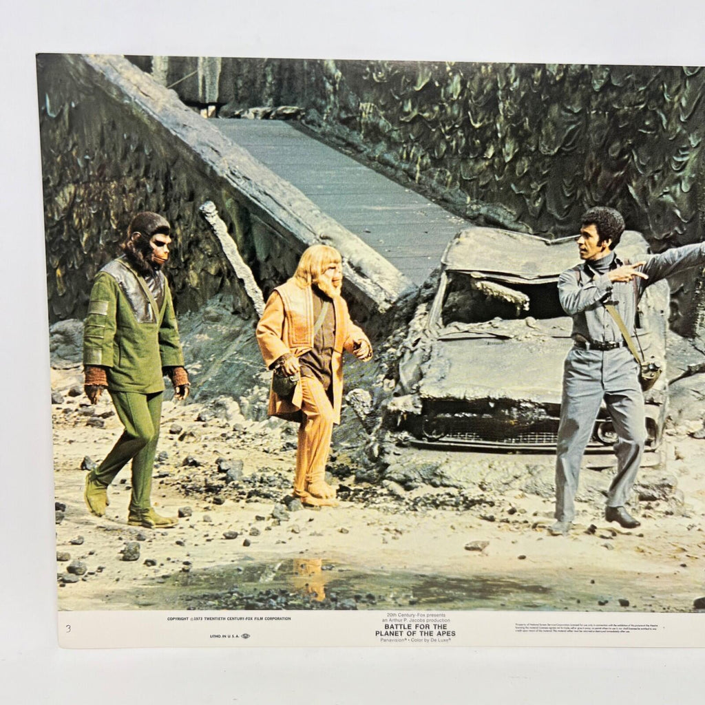 1973 Battle For The Planet Of The Apes  Collectible Movie Lobby Card No.3