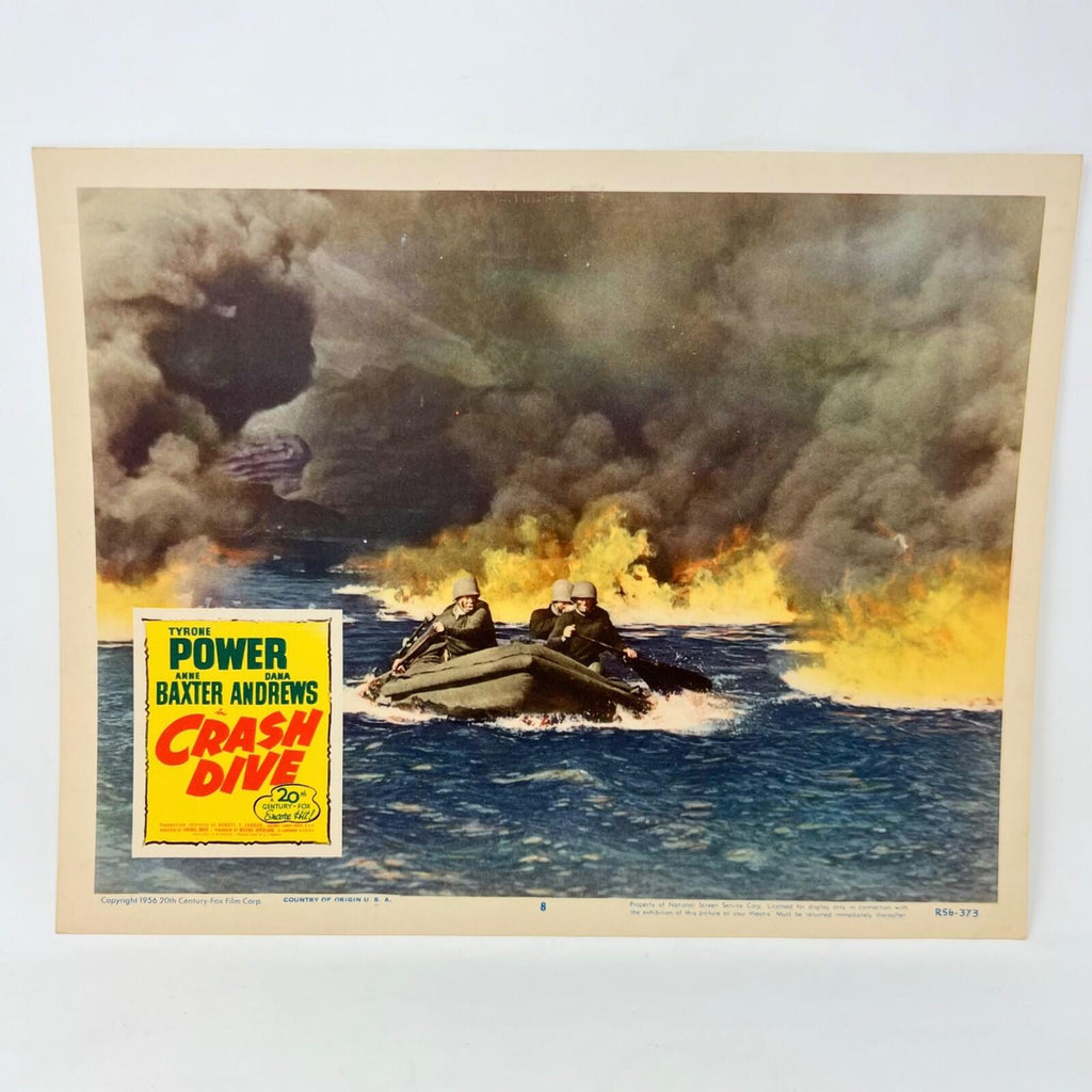 1956 Crash Dive Movie Lobby Card Poster No.8