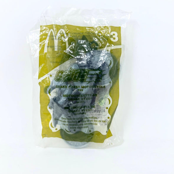 McDonalds Happy Meal Toy GI Joe Snake Eyes Motorcycle Toy