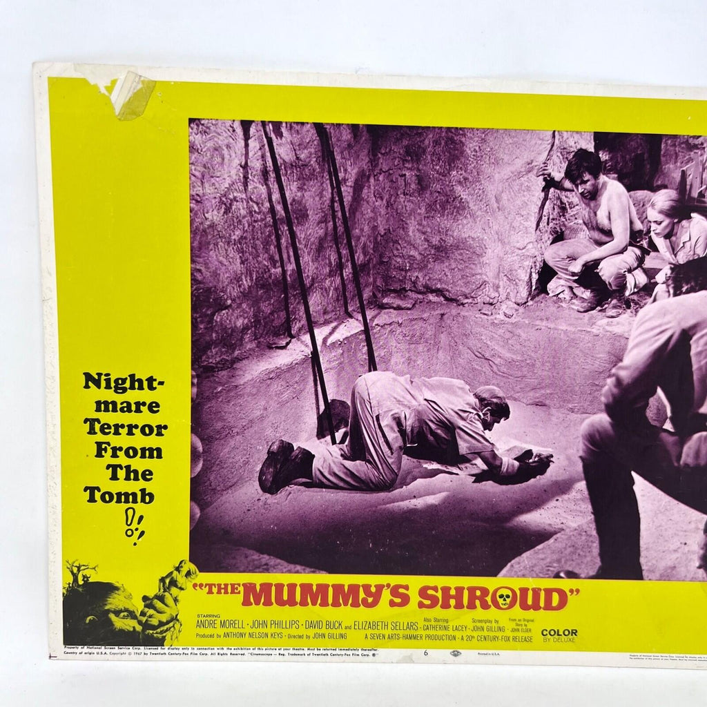 1967 The Mummy's Shroud Original Movie Lobby Card
