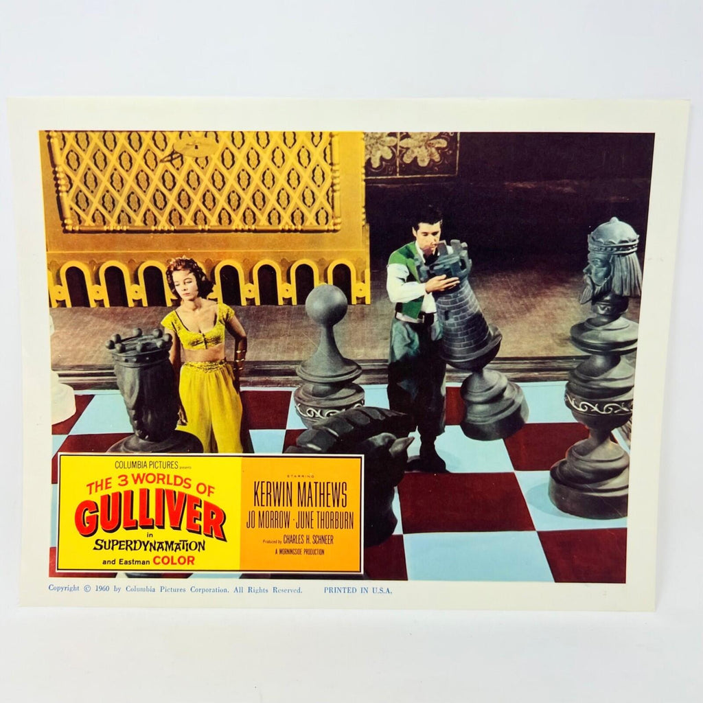 1960 The 3 Worlds Of Gulliver in Superdynamation Collectible Movie Lobby Card f