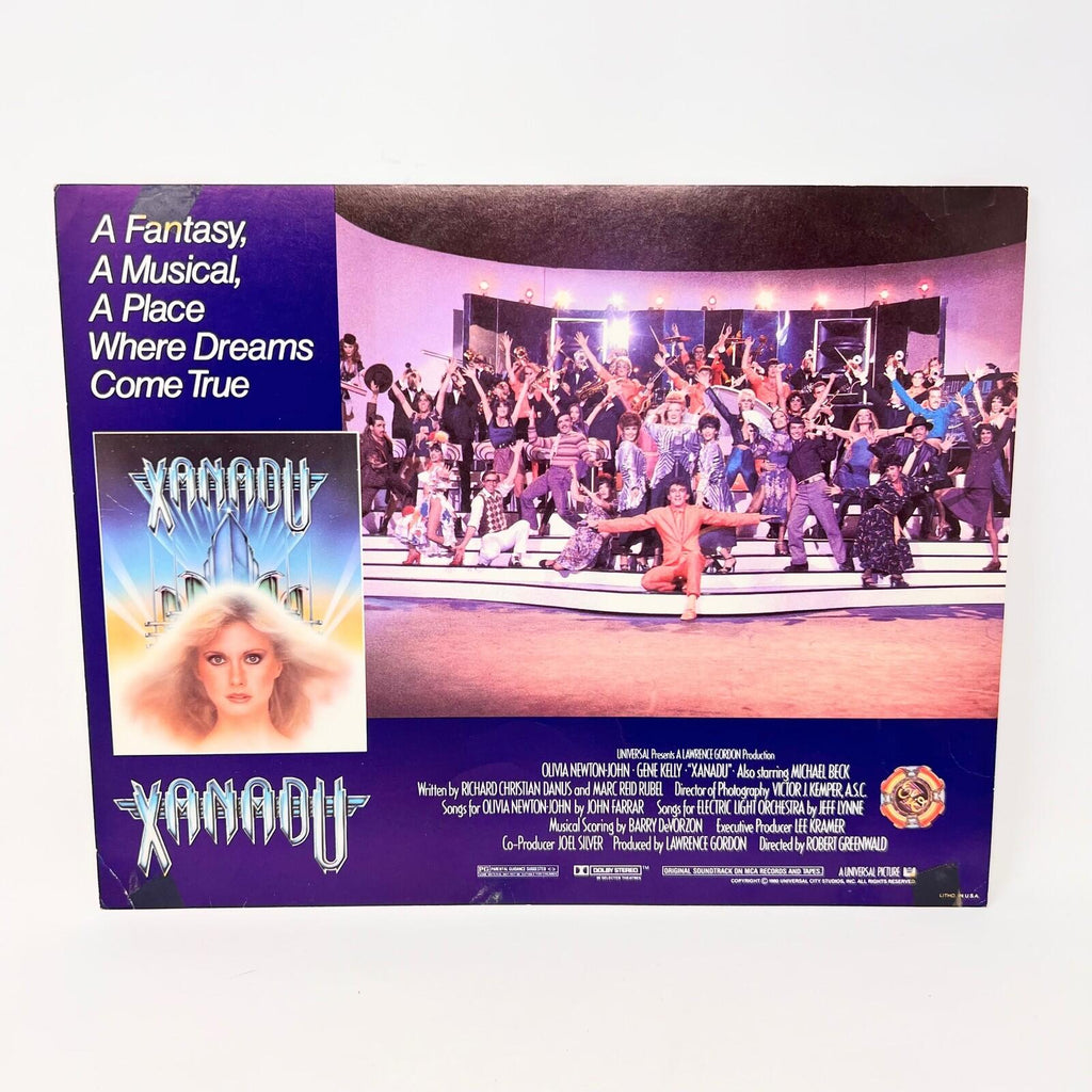 1980 Xanadu Original Movie Lobby Card Set 9 with Cover folder