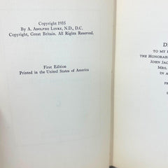 A Study in Mental Hygiene-A. Adolphe Linke Hardcover First Edition