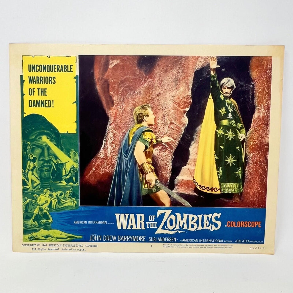 1965 War Of The Zombies Collectible  Movie Lobby Card No.2