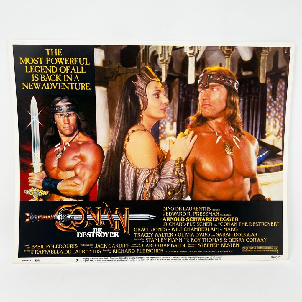 Connan The Destroyer Scifi Collectible movie Lobby Card set of 8