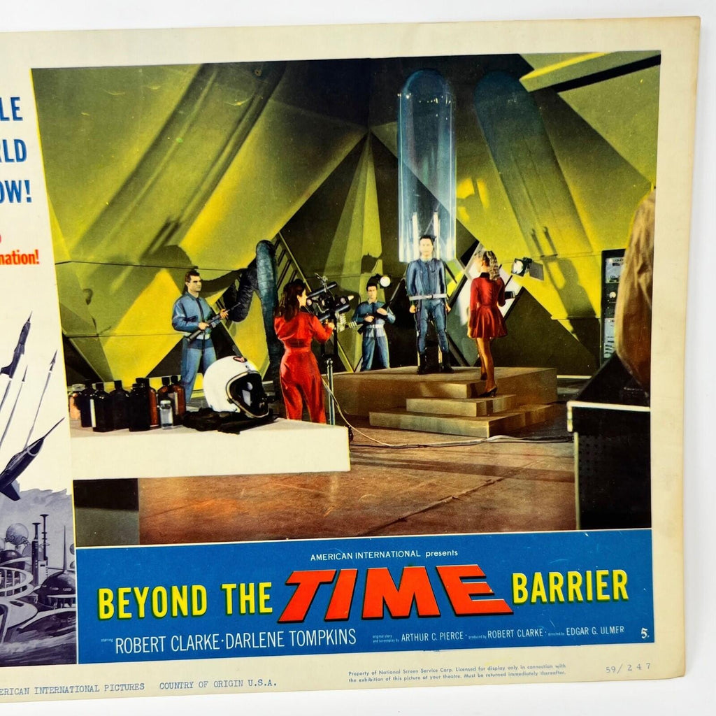 1960 Beyond The Time Barrier Sci-fi Collectible movie Lobby Card No.5