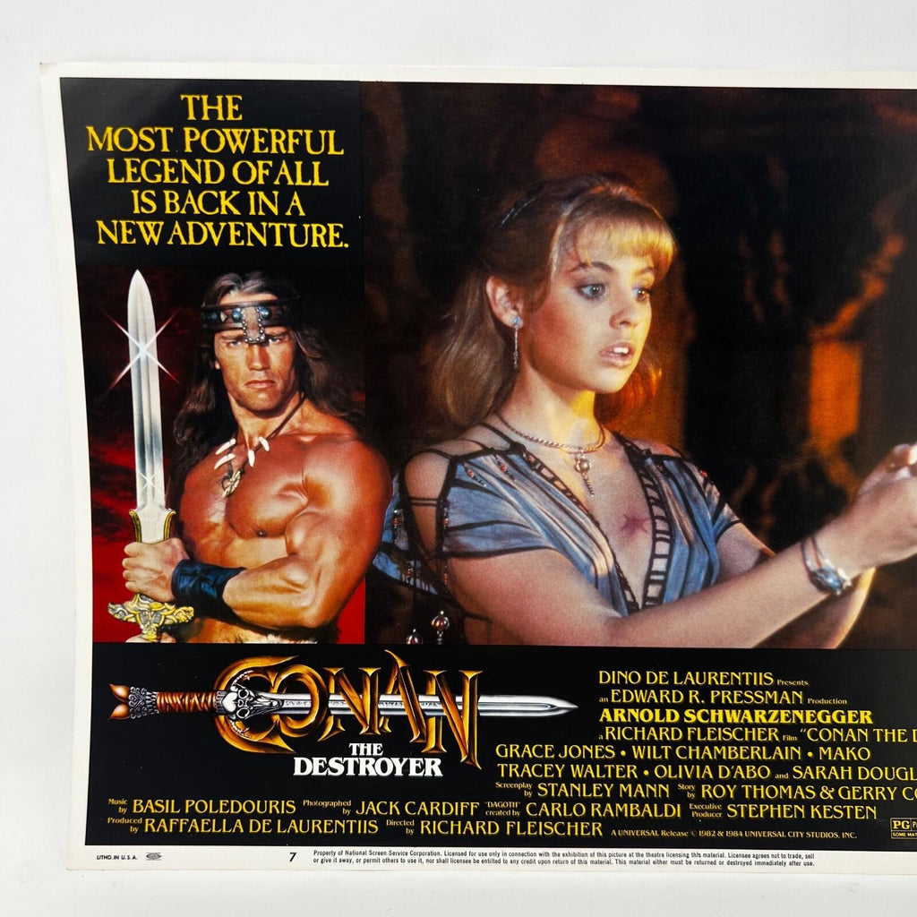 Connan The Destroyer Scifi Collectible movie Lobby Card set of 8