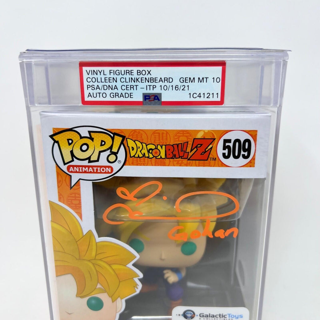 FUNKO POP! Super Saiyan Gohan #509 Colleen Clinkenbeard Signed w/ PSA COA