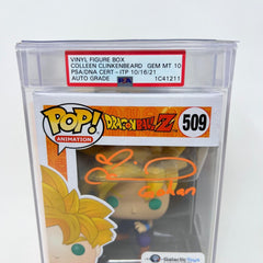 FUNKO POP! Super Saiyan Gohan #509 Colleen Clinkenbeard Signed w/ PSA COA