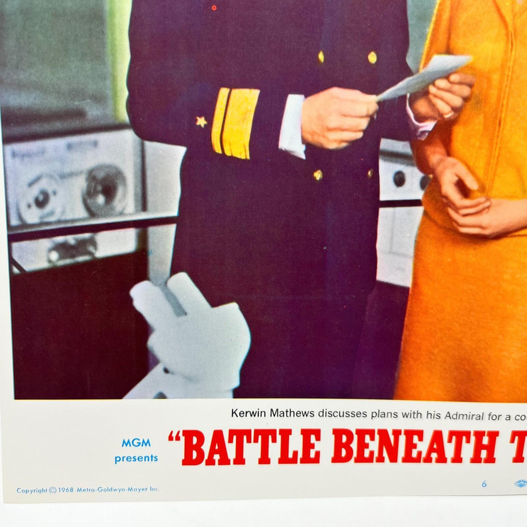 1968 Battle Beneath The Earth Sci-Fi movie Lobby Card No.6 MGM