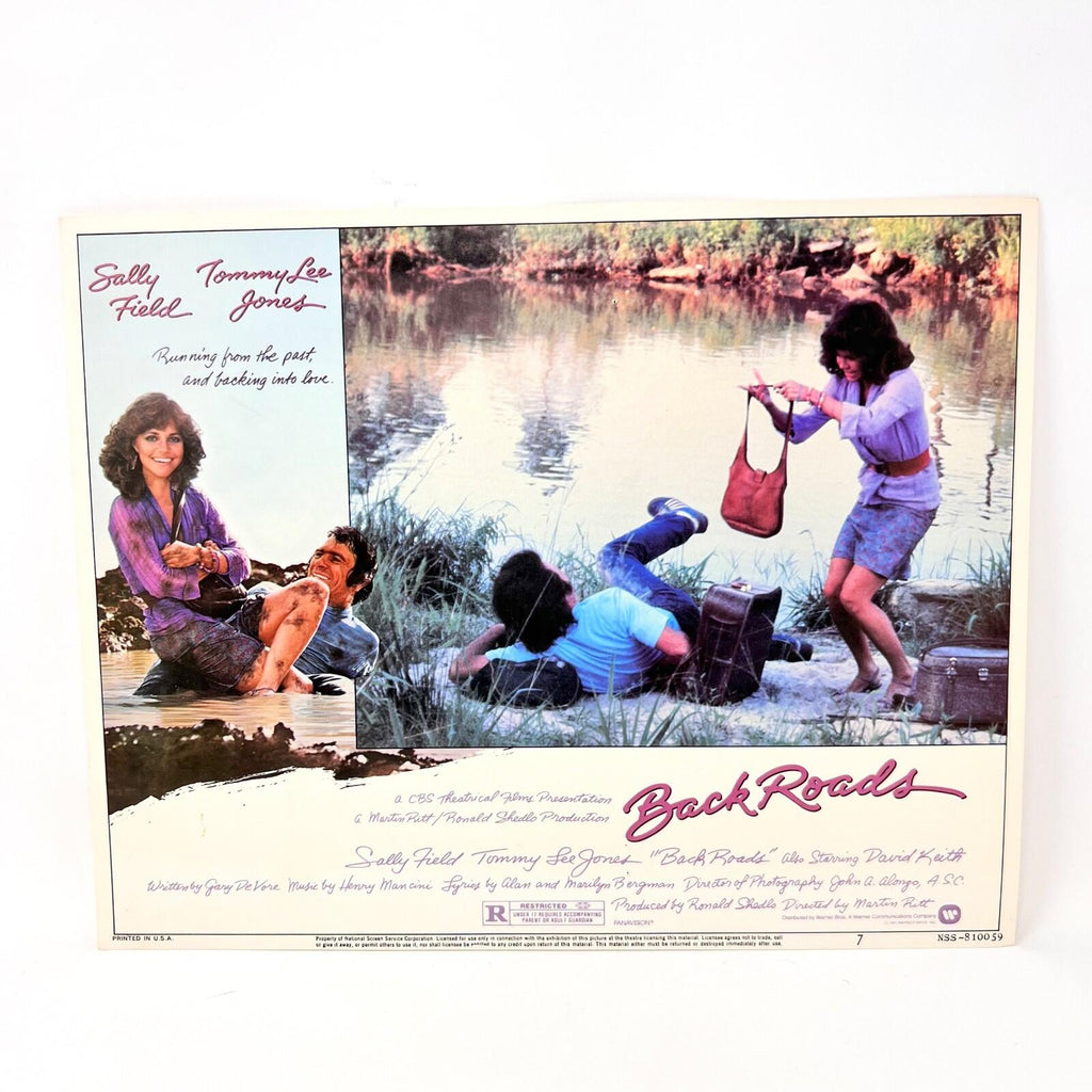 1981 Back Roads Vintage Movie Lobby Card No.7 Sally Field Tommy Lee Jones
