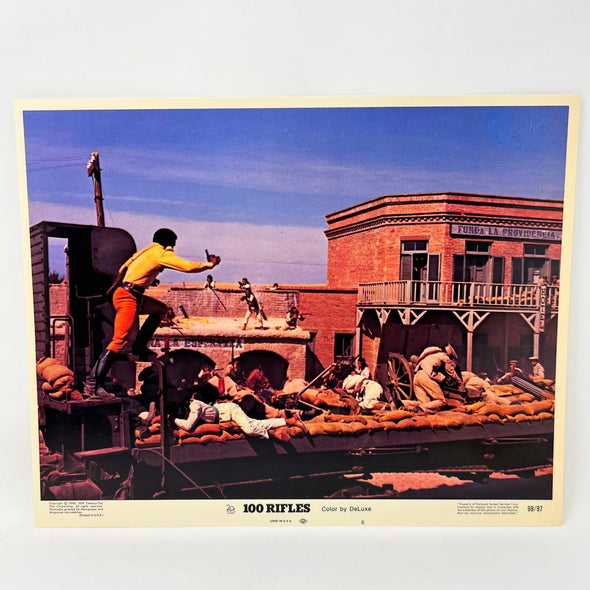 100 Rifles Movie Lobby Card No. 6