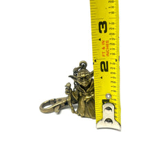 Star Wars Yoda Keychain 1997 Gold Metal