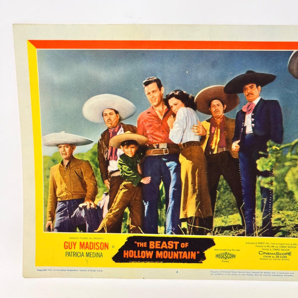 1956 The Beast Of Hollow Mountain  Vintage Movie Lobby Card No.4 Guy Madison