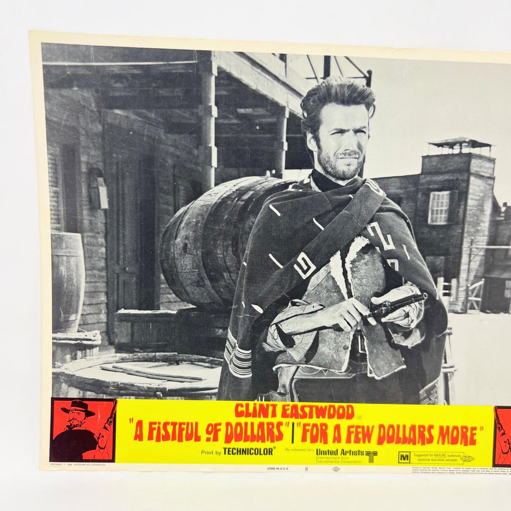 1969 A Fistful Of Dollars For A Few Dollars More Original Movie Lobby card No.8