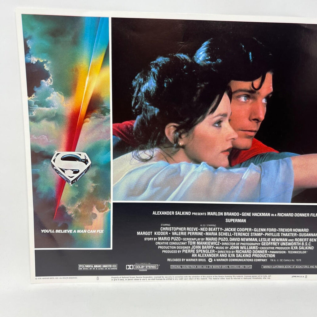 1979 Superman Collectible Movie Lobby Card No.8 Christopher Reeve