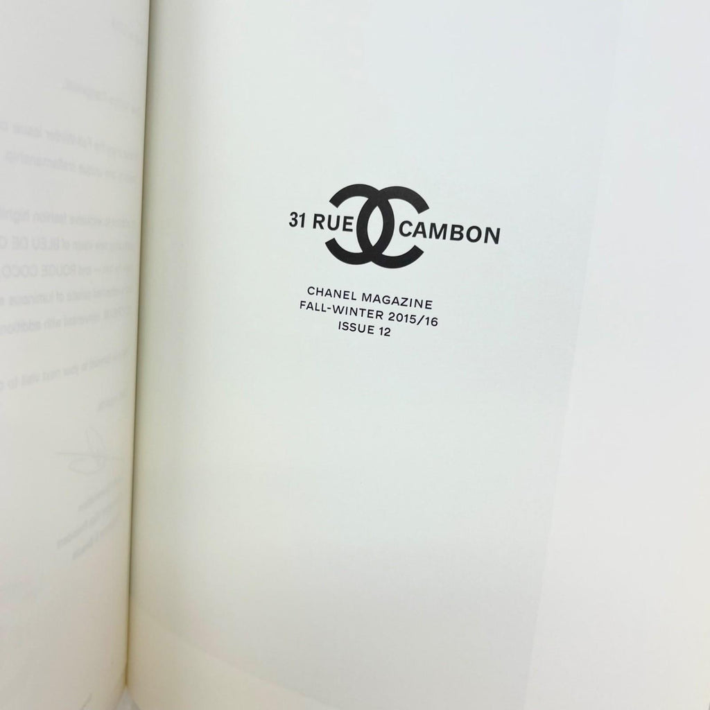CHANEL MAGAZINE 31 RUE CAMBON Fall-Winter 2015-2016 Booklet