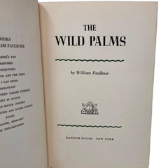 1939 The Wild Palms A Novel By William Faulkner First Printing Hardcover Book